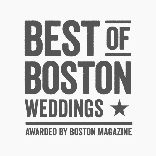 Best of Boston Weddings award badge by Boston Magazine